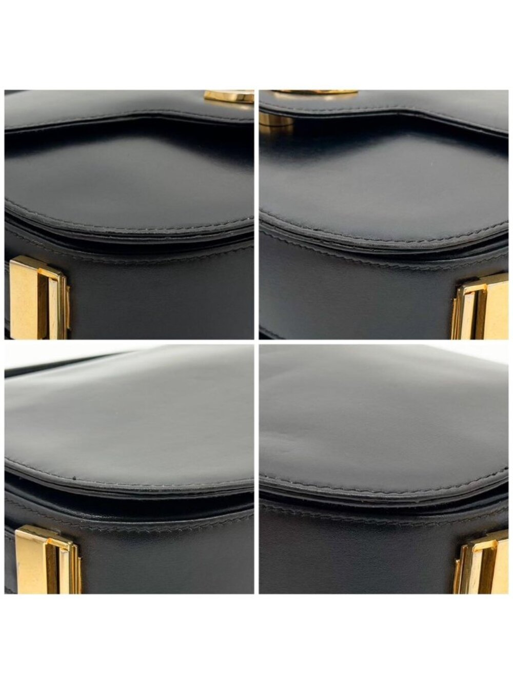 Gucci Vintage Handbag Black GG Interlocking - Picture 8 of 15